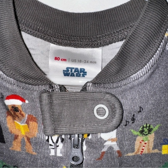 Hanna Andersson Star Wars baby zip sleeper pajama size 18-24 months - Picture 6 of 9